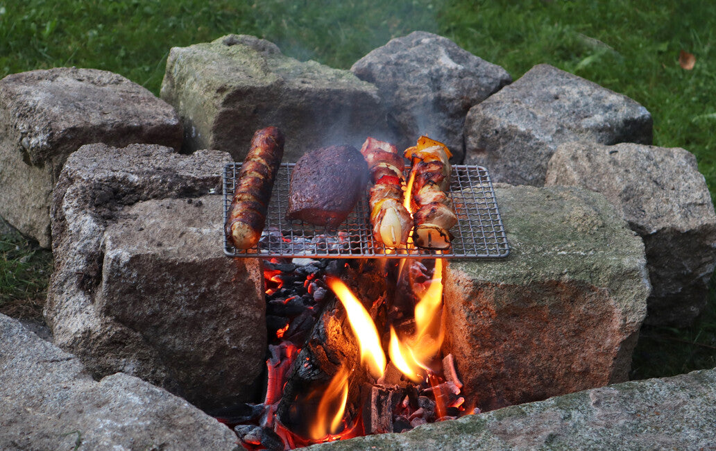 Origin Outdoors Titan titanijska rešetka za roštilj s vješalicom