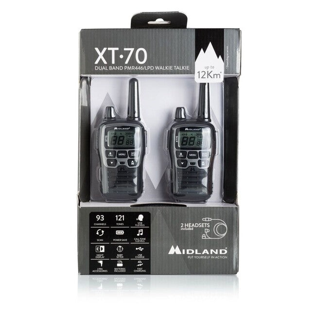 Midland PMR XT70 radio - 2 kom
