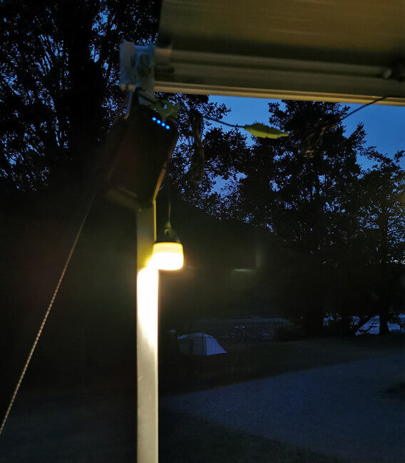 Origin Outdoors Connectable LED lampa, plava, 200 lumena, topla bijela