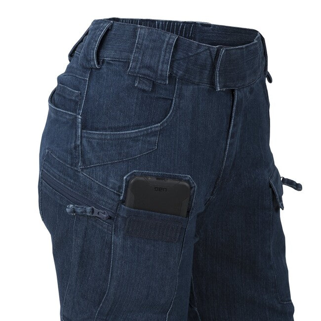 Helikon-Tex UTP Resized gradske taktičke hlače ženske Denim Stretch Gradske, Marine Blue