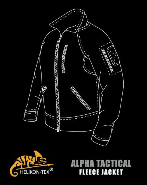 Helikon-Tex Alpha Tactical flis jakna, foliage green