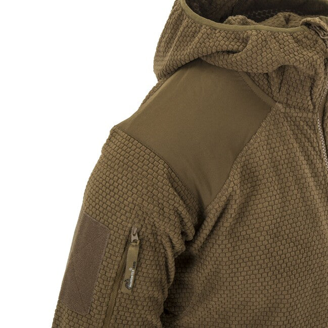 Helikon-Tex ALPHA HOODIE pulover Grid Fleece, Shadow Grey