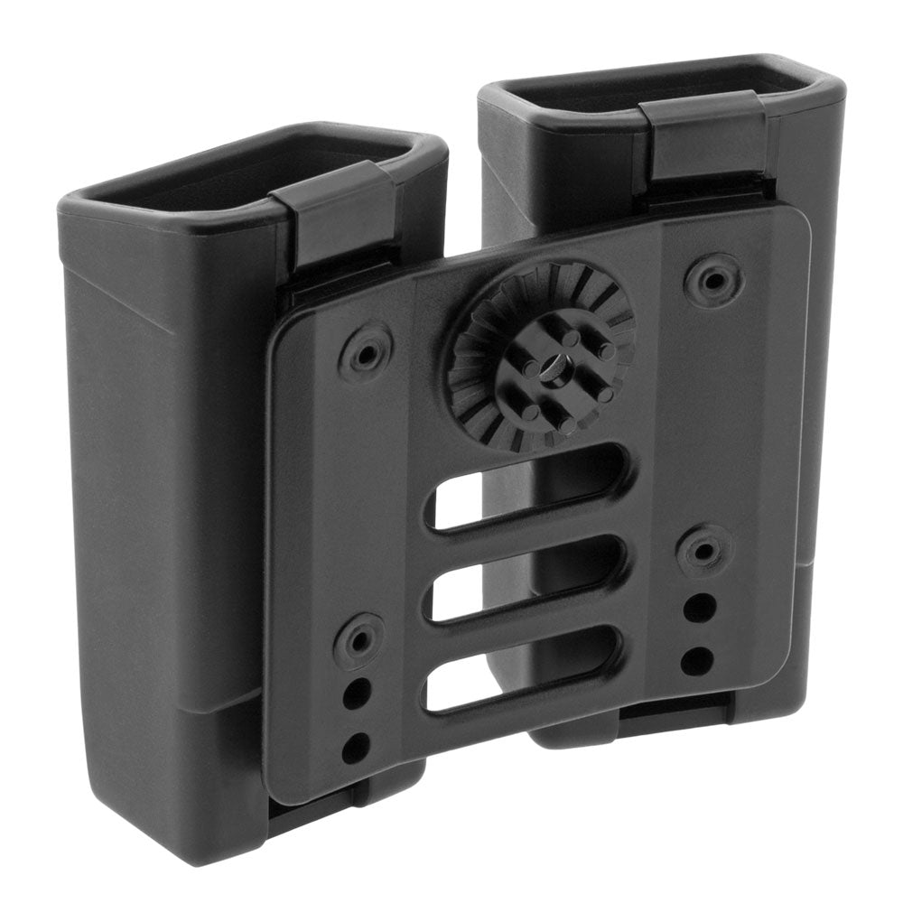 ESP MH-MH-34 dvojité rotačné puzdro na dva zásobníky 9 mm Luger, čierne