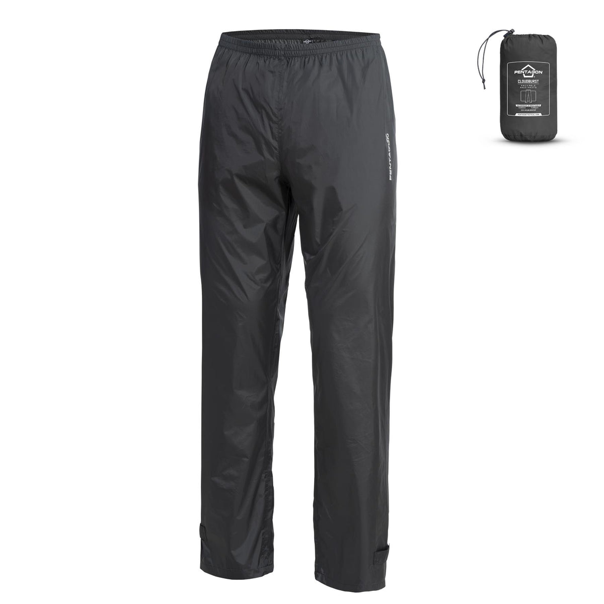 Pentagon Cloudburst Packable hlače, crne
