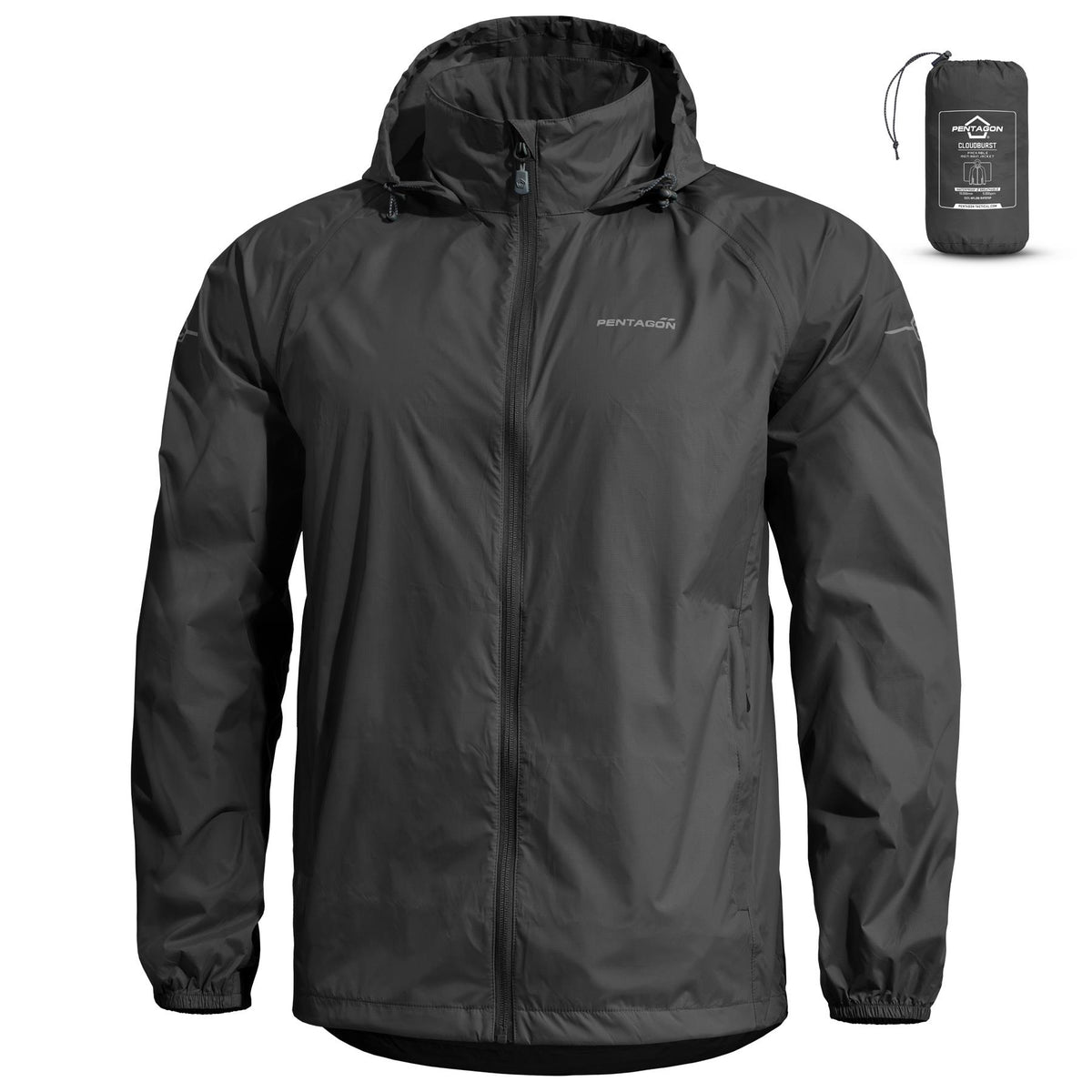 Pentagon Cloudburst Packable jakna muška, crna