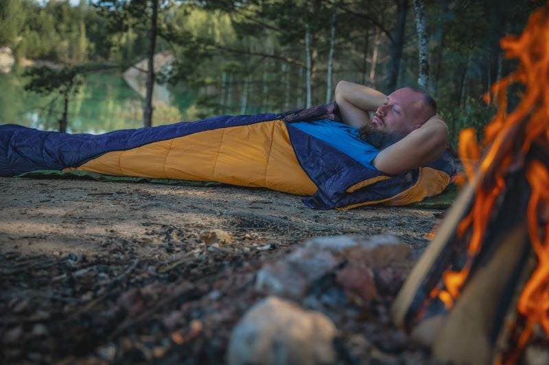 HUSKY Enjoy Long vreća za spavanje, plavo-narančasta