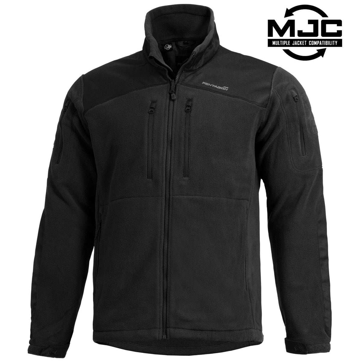 Pentagon Nestor Tactical flis jakna, crna