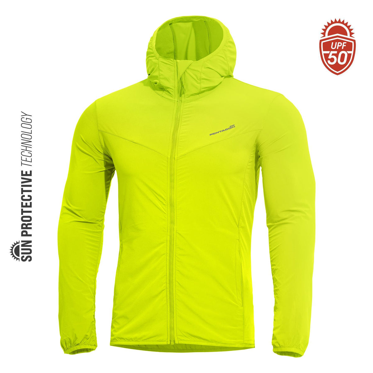 Pentagon Helios Sun jakna SPF +50, fluo yellow