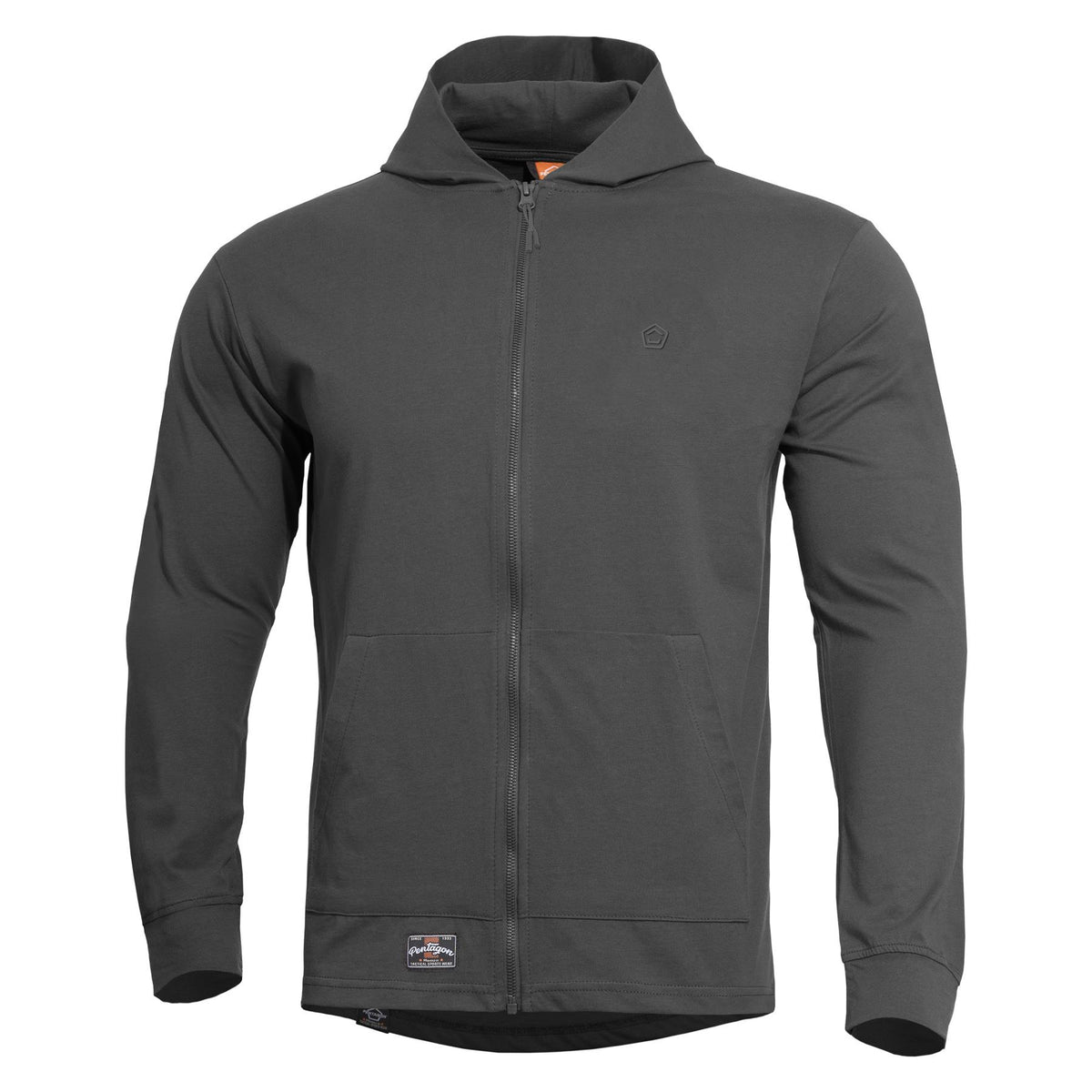 Pentagon Agis Ring Spun pulover muški s kapuljačom, Cinder Grey