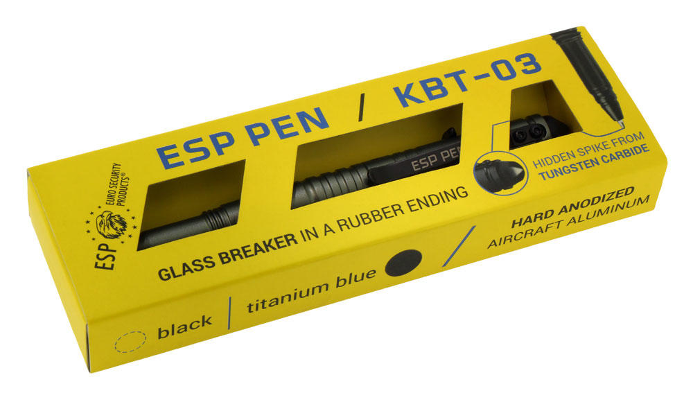 ESP KBT-03 kubotan olovka taktička, titanijska, 145 mm