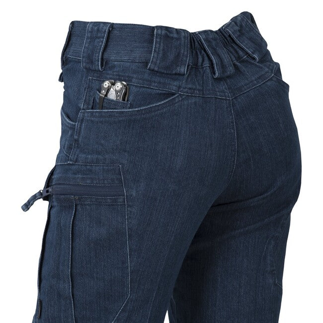 Helikon-Tex UTP Resized gradske taktičke hlače ženske Denim Stretch Gradske, Marine Blue