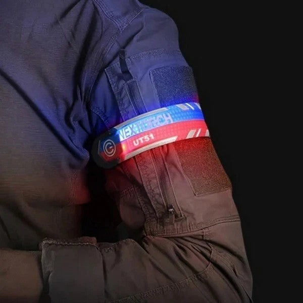 NexTorch® UT51 treptajuća sigurnosna traka, crveno-plava