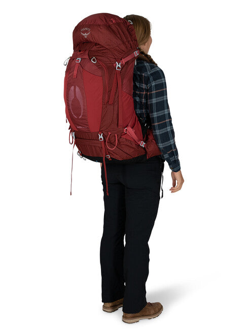 OSPREY AURA AG 65 turistički ruksak, berry sorbet red