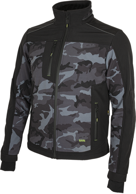 BENNON CAMOS softshell jakna, crna/siva