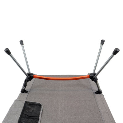 BasicNature kamping krevet povišeni, 190 cm, sivi
