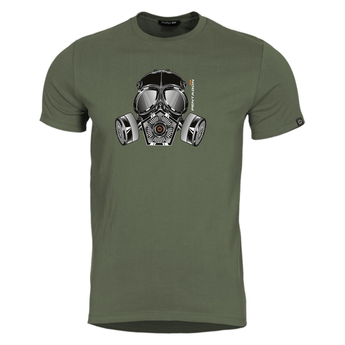 Pentagon Gas Mask majica, maslinasto zelena