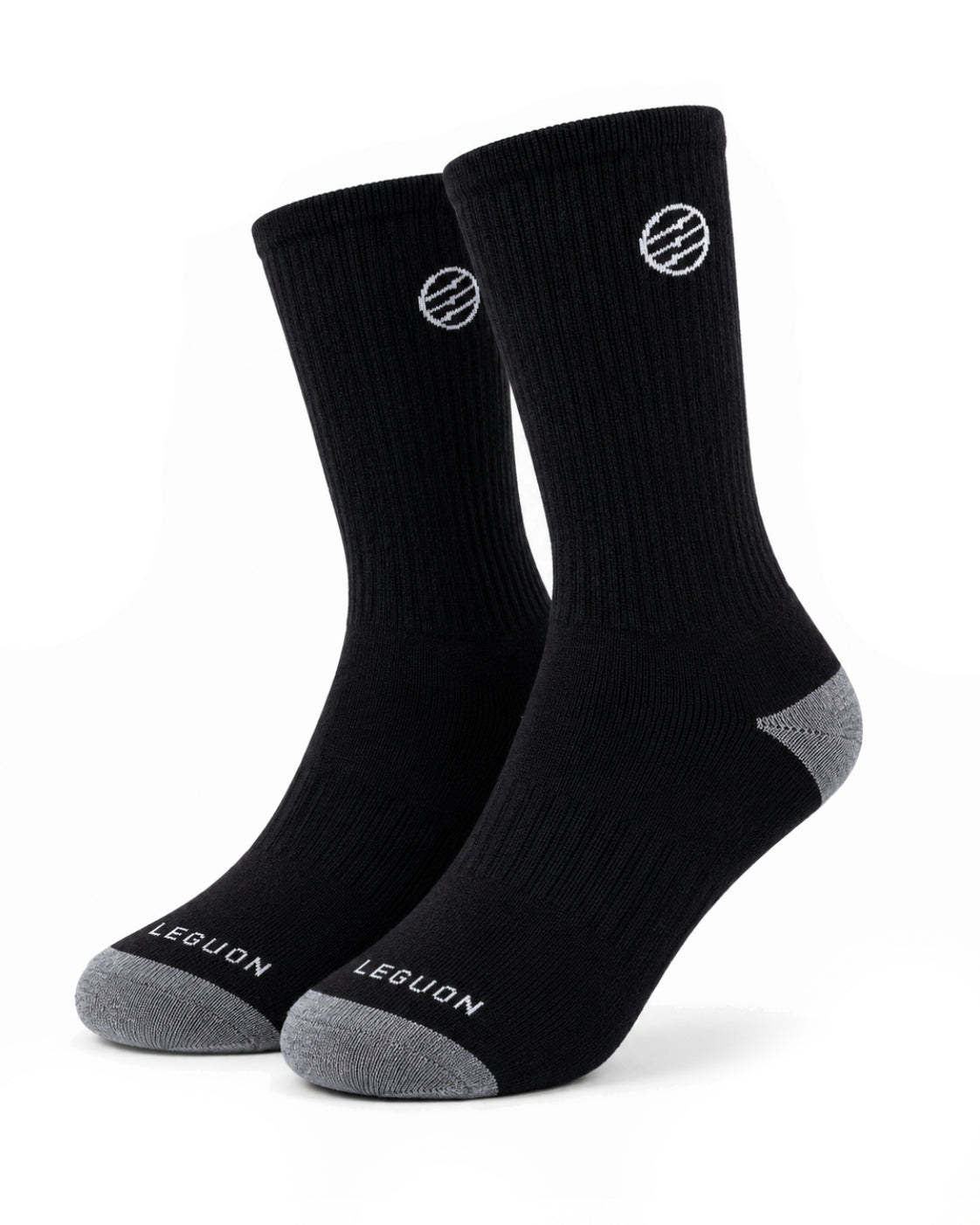 Leguon Aegon Merino Lite čarape, crne