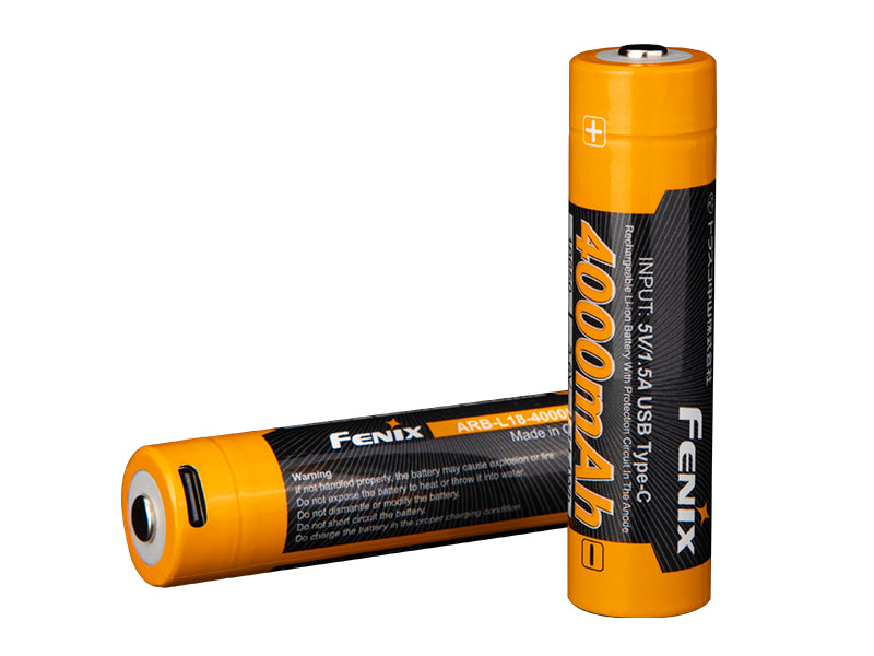Fenix 18650 punjiva USB-C baterija 4000 mAh (Li-Ion)