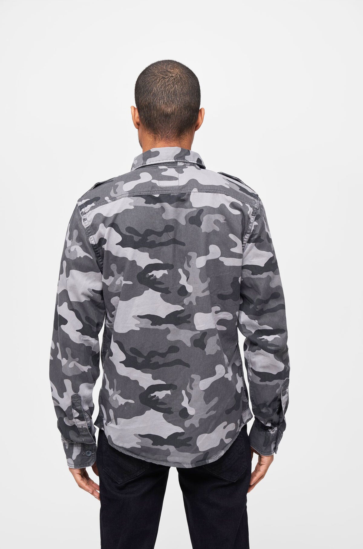 Brandit Vintage pánska košeľa, Grey camo