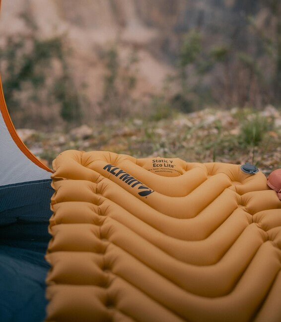 Klymit Static V Lite ECO podloga za spavanje, svjetlozlatna