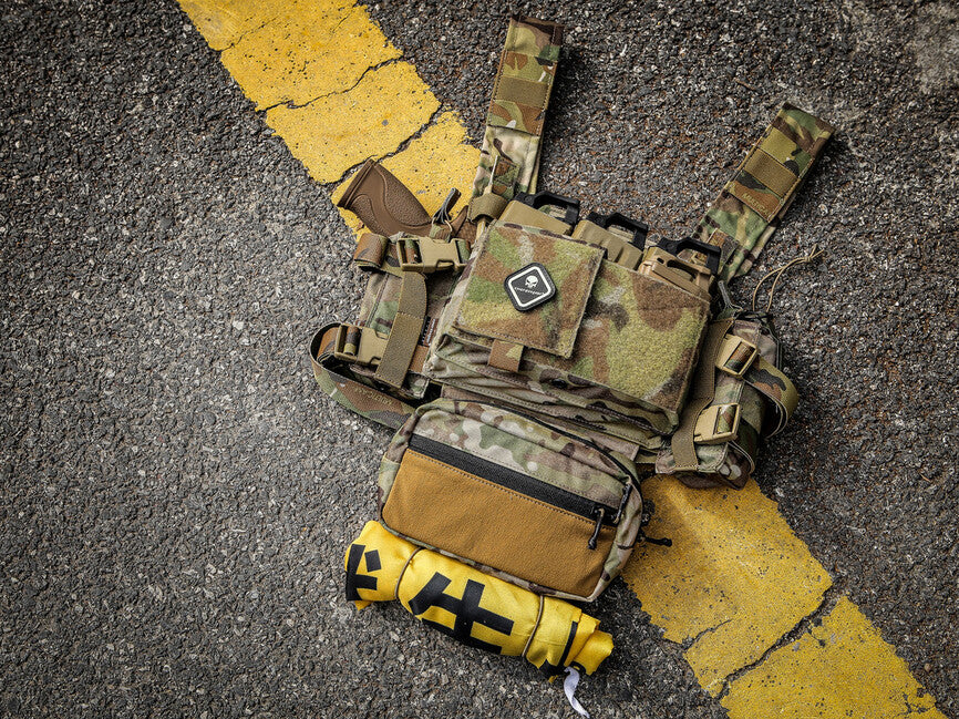 Emersongear Micro Fight Chissis MK3 chest rig 500D, woodland
