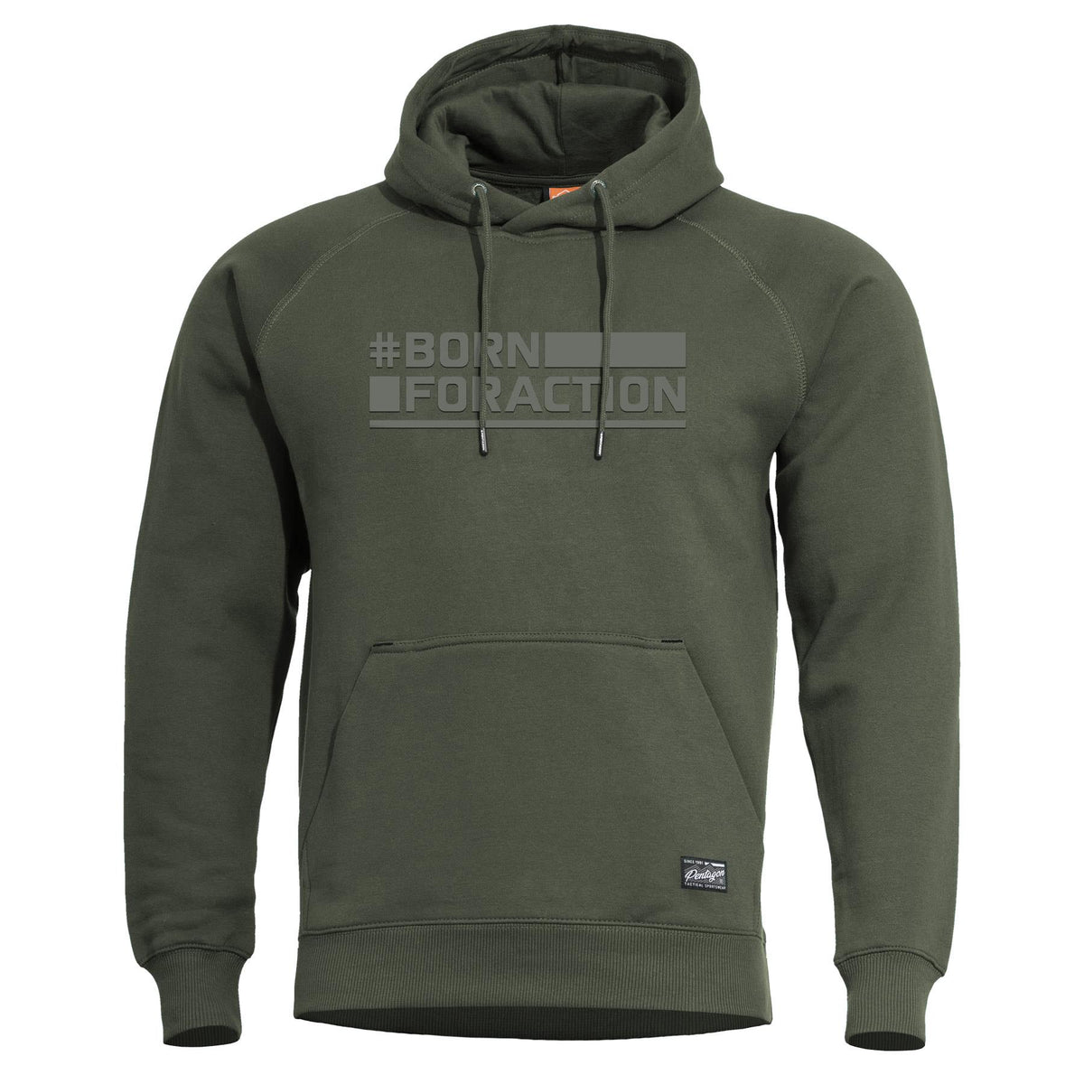 Pentagon Born For Action pulover s kapuljačom, camo green