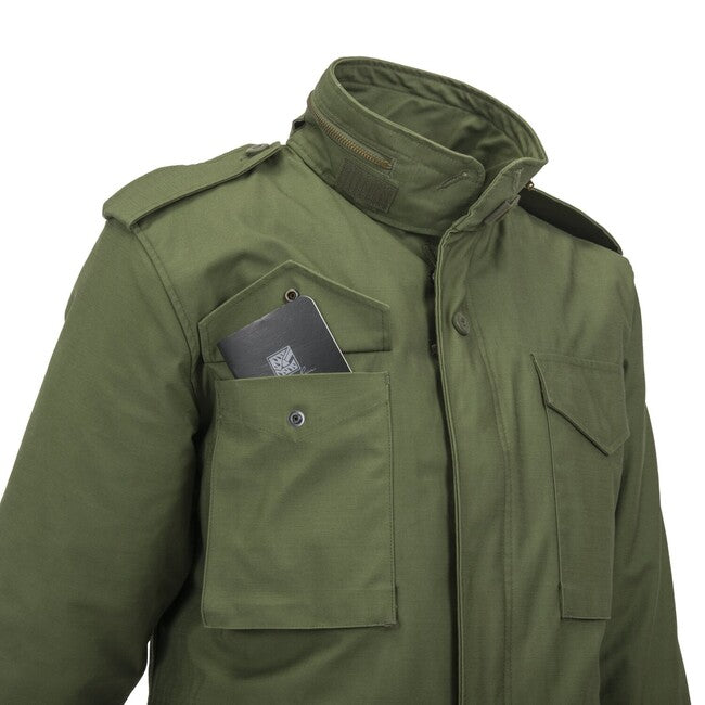 Helikon-Tex M65 jakna NyCo Sateen, maslinasto zelena
