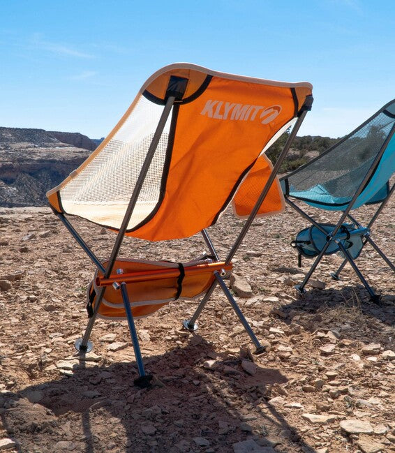 Klymit Ridgeline kratka kamping stolica, plava