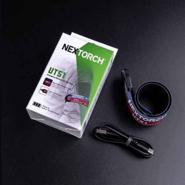 NexTorch® UT51 treptajuća sigurnosna traka, crveno-plava