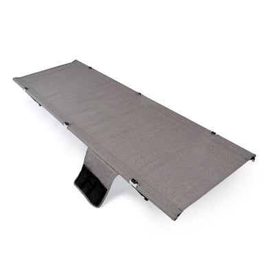 BasicNature kamping krevet povišeni, 190 cm, sivi