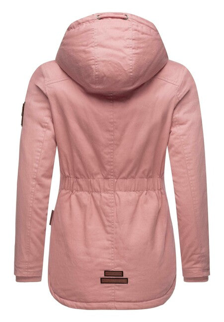 Marikoo BIKOO ženska zimska jakna s kapuljačom, Powder rose