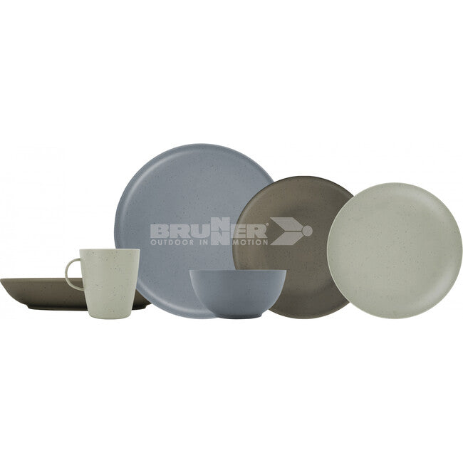 Brunner Lunch Box Pla Tierra kamping posuđe Set, smeđi