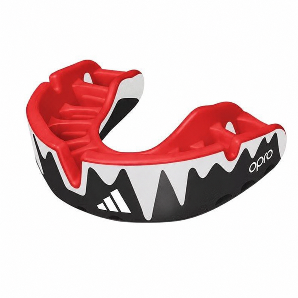 Adidas Opro Platinum zaštitnik zuba, crveno-crno-bijeli