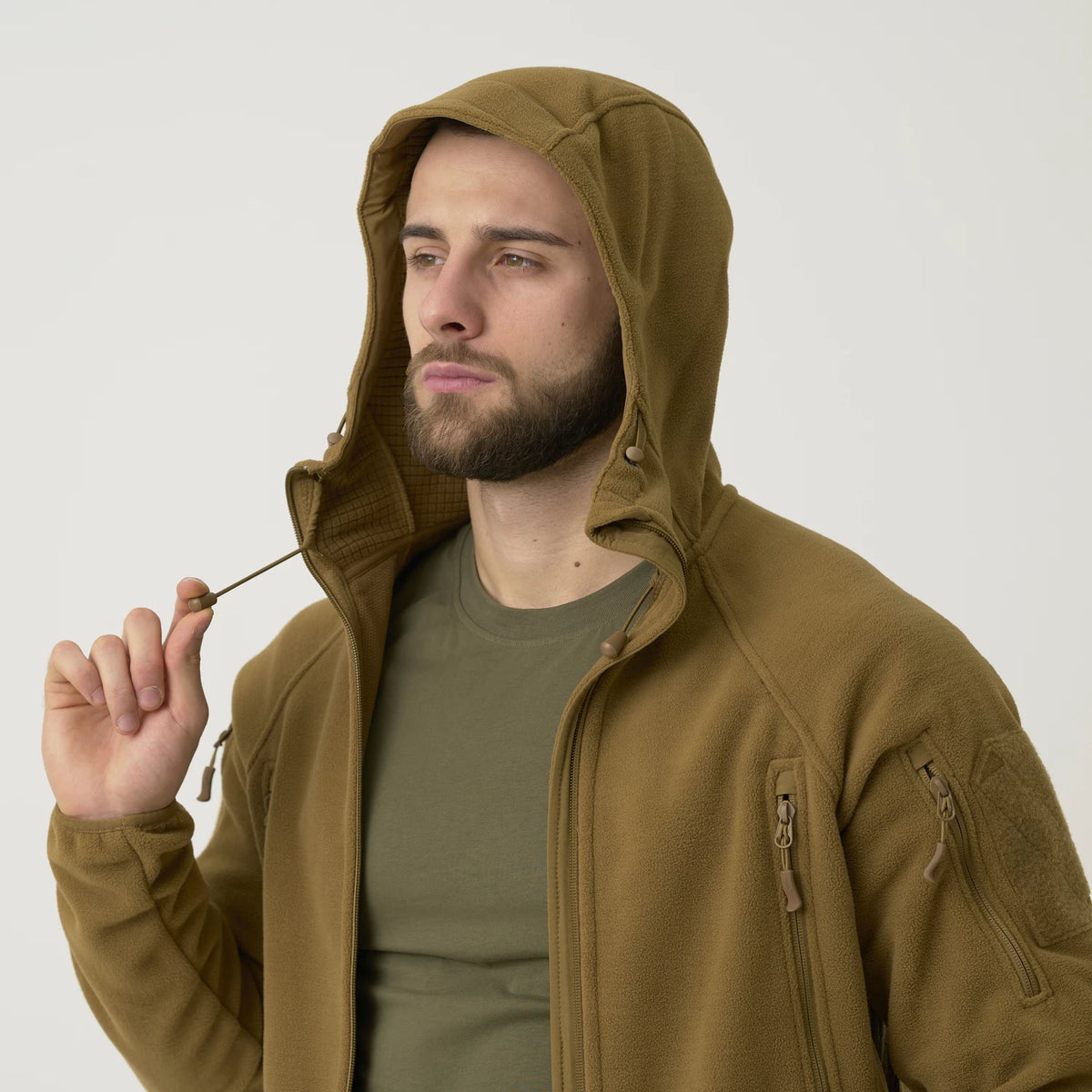 Helikon-Tex Patriot Mk 2 bunda Hybridný fleece, Shadow Grey / Black – detail 4