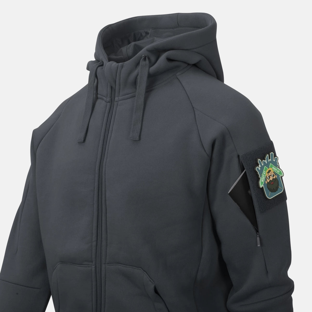 Helikon-Tex Mestská mikina taktická FullZip, Grey – detail 5
