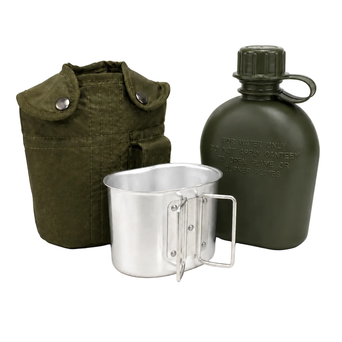 Dragowa Tactical čuturica s ALU zdjelom 1L, zelena