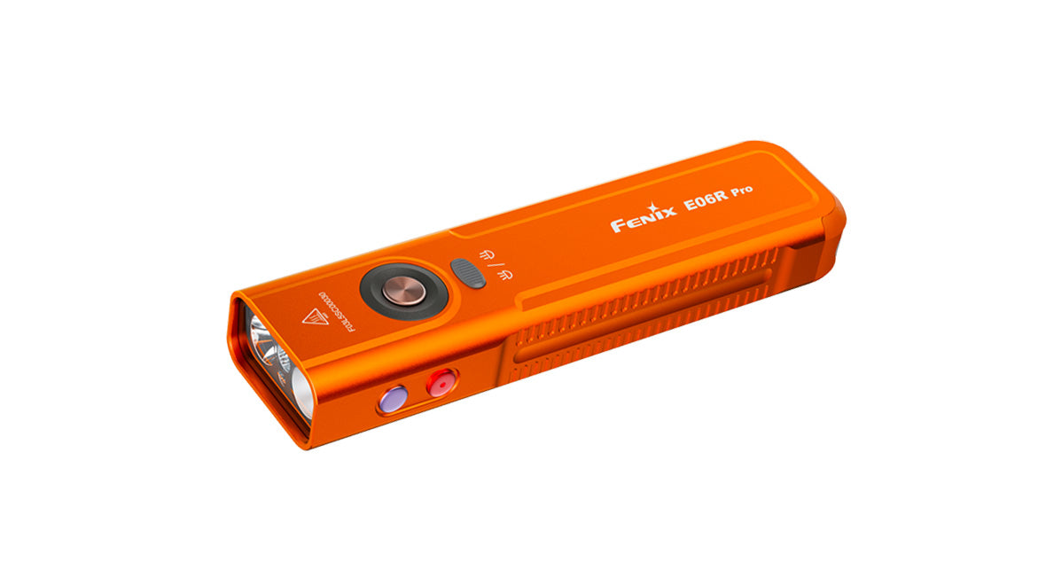 Fenix E06R PRO nabíjateľná EDC baterka, oranžová