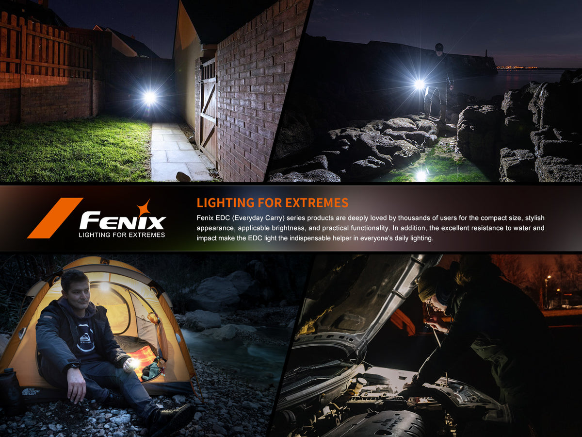 Fenix E06R nabíjateľná baterka, graffiti