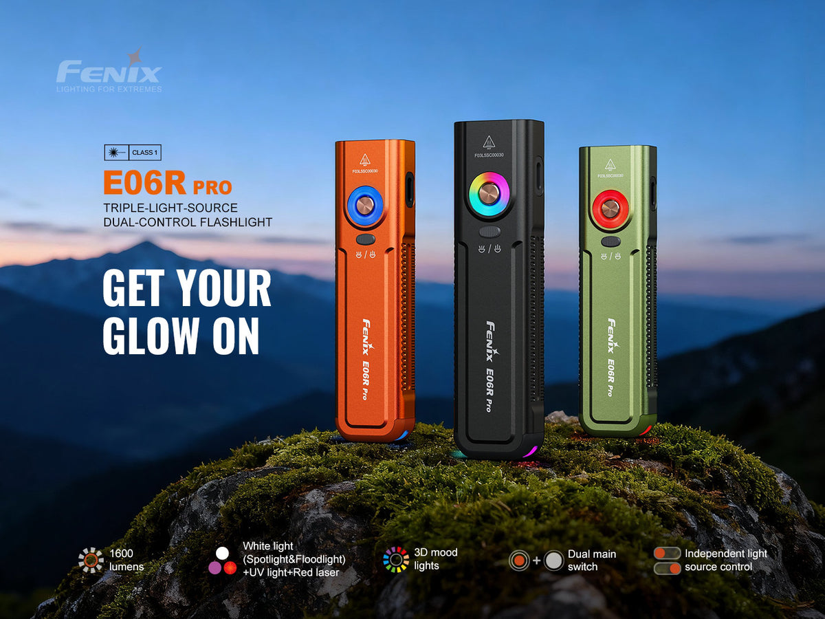 Fenix E06R PRO nabíjateľná EDC baterka, čierna