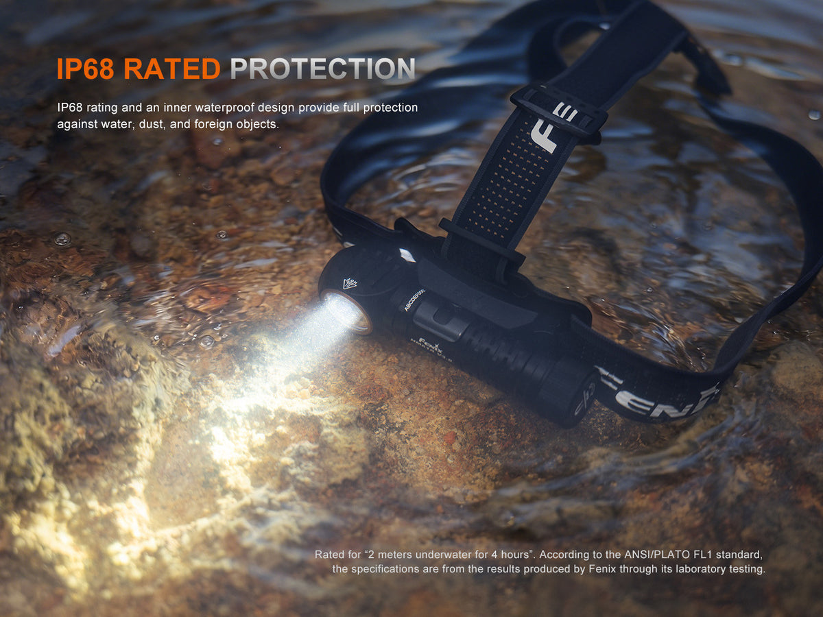 Fenix HM61R Amber V3.0 nabíjateľná čelovka