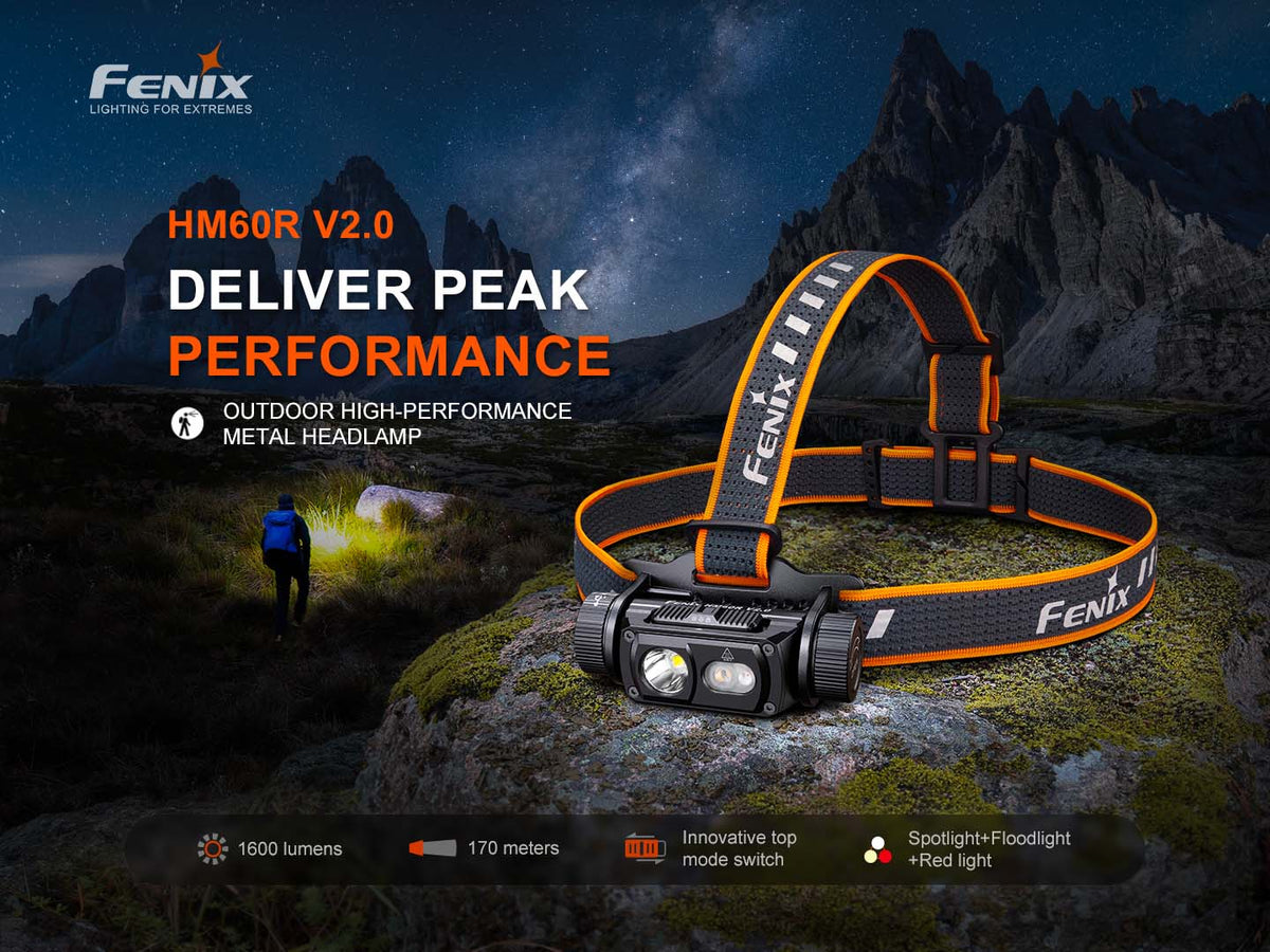 Fenix HM60R V2.0 nabíjateľná čelovka