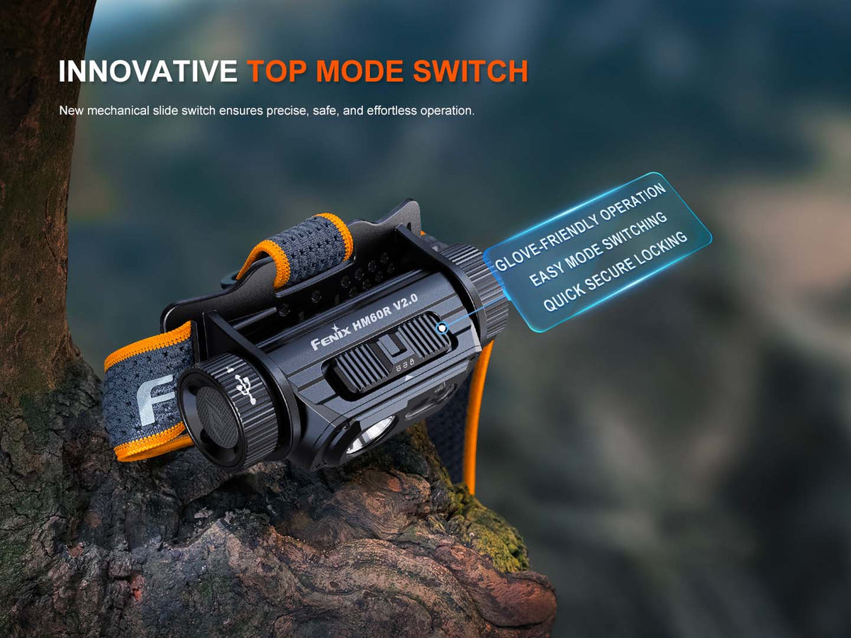 Fenix HM60R V2.0 nabíjateľná čelovka
