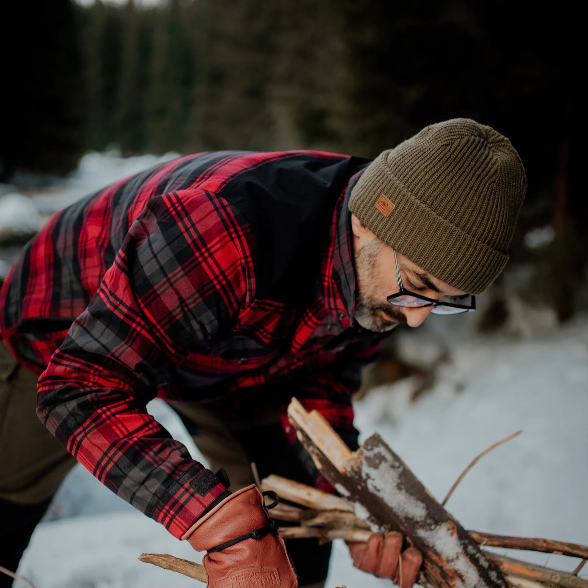 Helikon-Tex Warden zimná košeľa, Slate Crimson Plaid