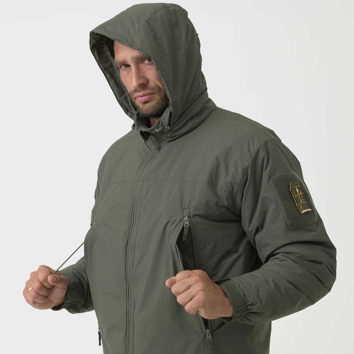 Helikon-Tex LEVEL 7 ľahká zimná bunda Climashield Apex 100g, Coyote – detail 8