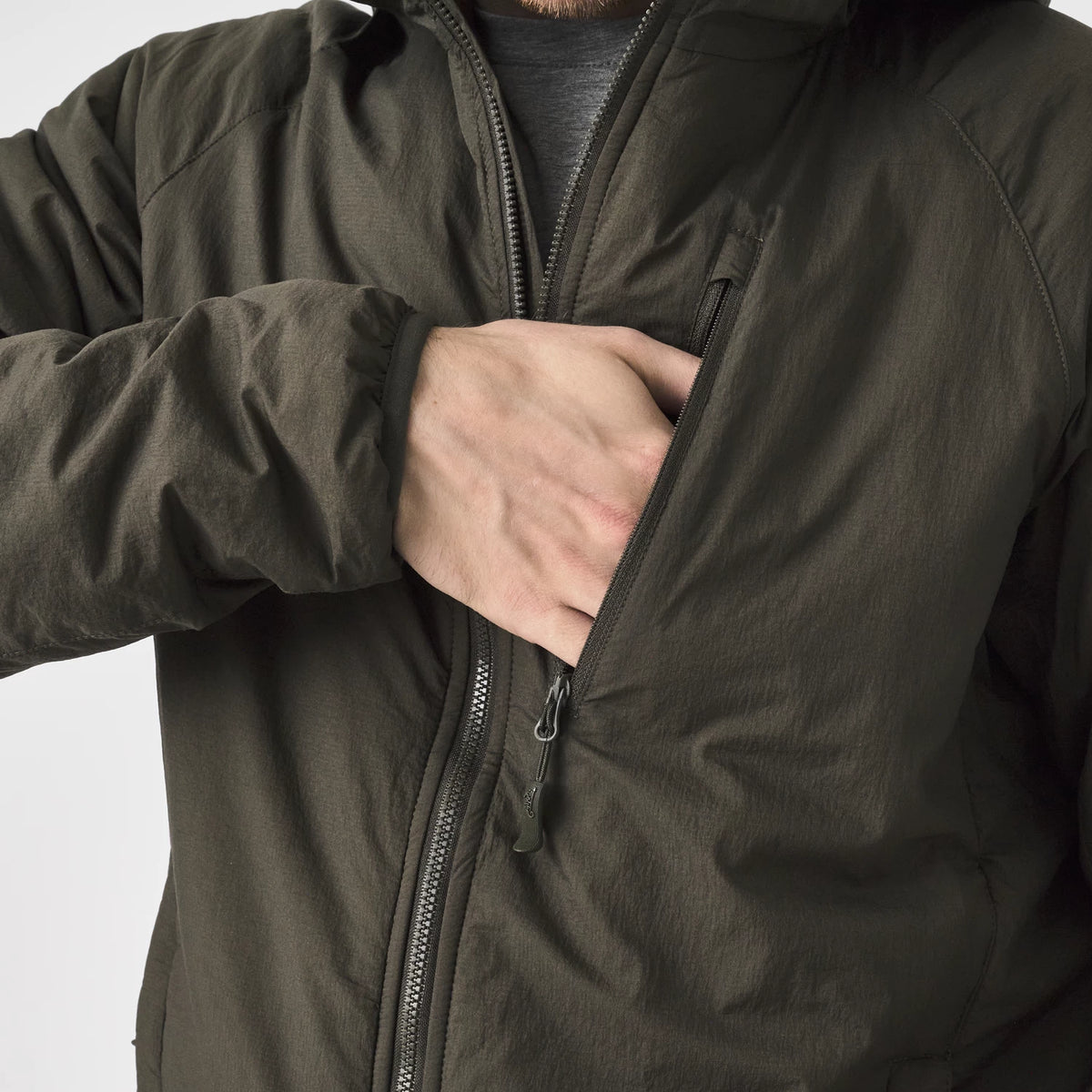Helikon-Tex WOLFHOUND Bunda s kapucňou Climashield Apex, Tiger Stripe – detail 3