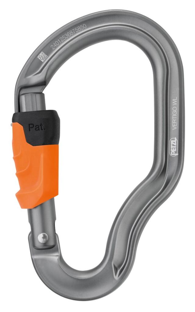 Petzl VERTIGO karabiner WIRE-LOCK s bravom zaključavanja
