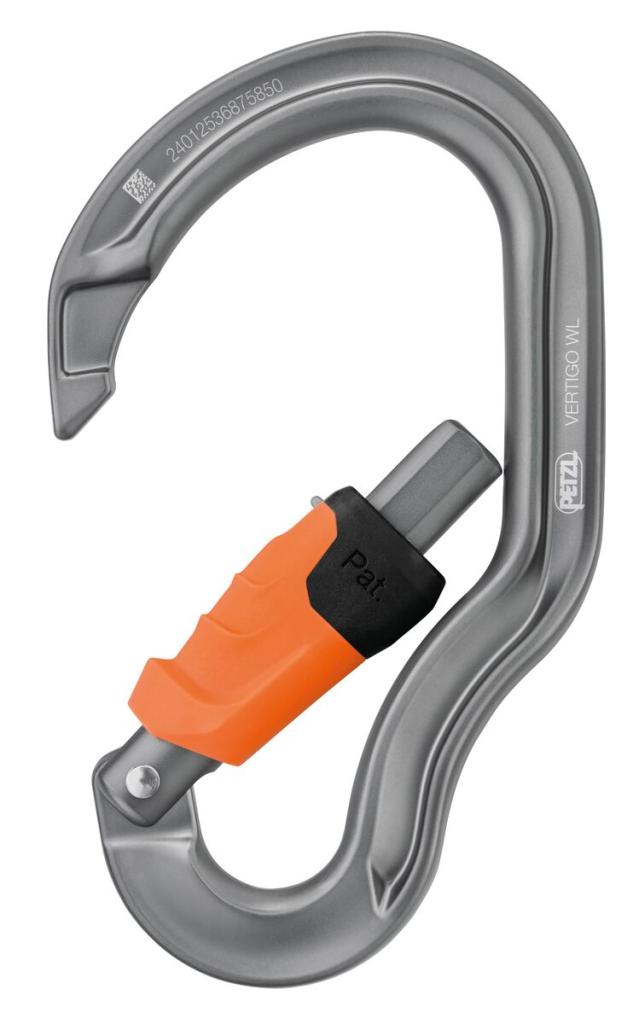 Petzl VERTIGO karabiner WIRE-LOCK s bravom zaključavanja
