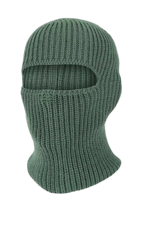 WARAGOD Mjuka pletená kukla 2 v 1, army green