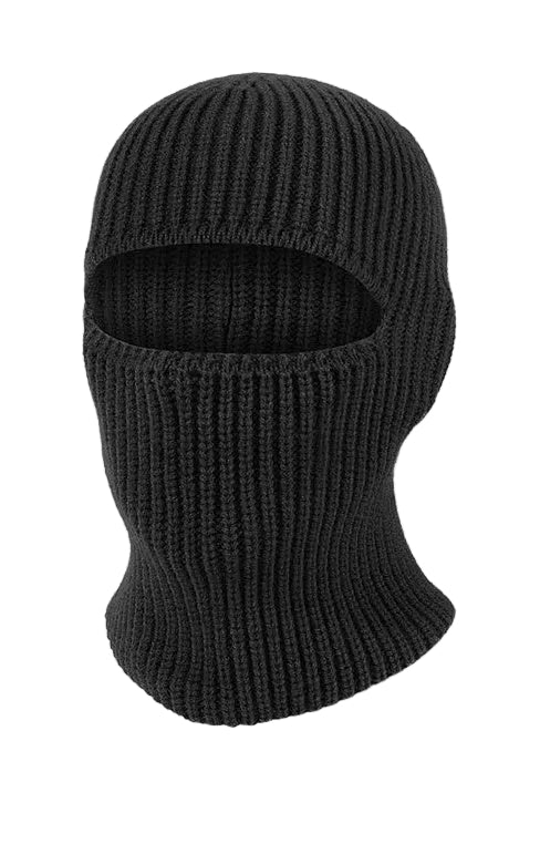 WARAGOD Mjuka pletená kukla 2 v 1, black