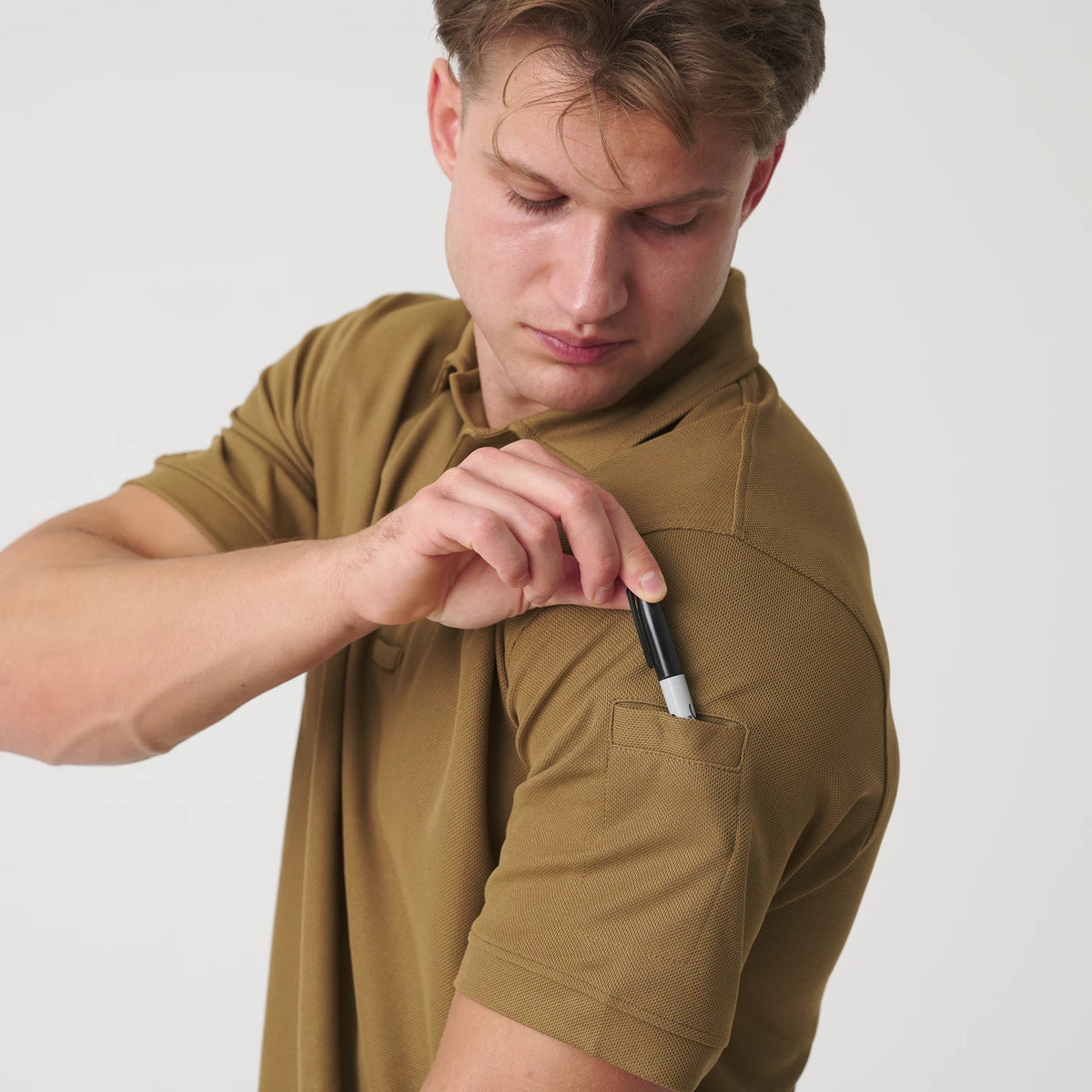 Helikon-Tex UTL polokošeľa Top Cool TopCool, Olive Green – detail 7